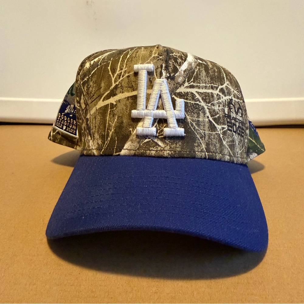 LA Dodgers MLB Camo and Blue Cap